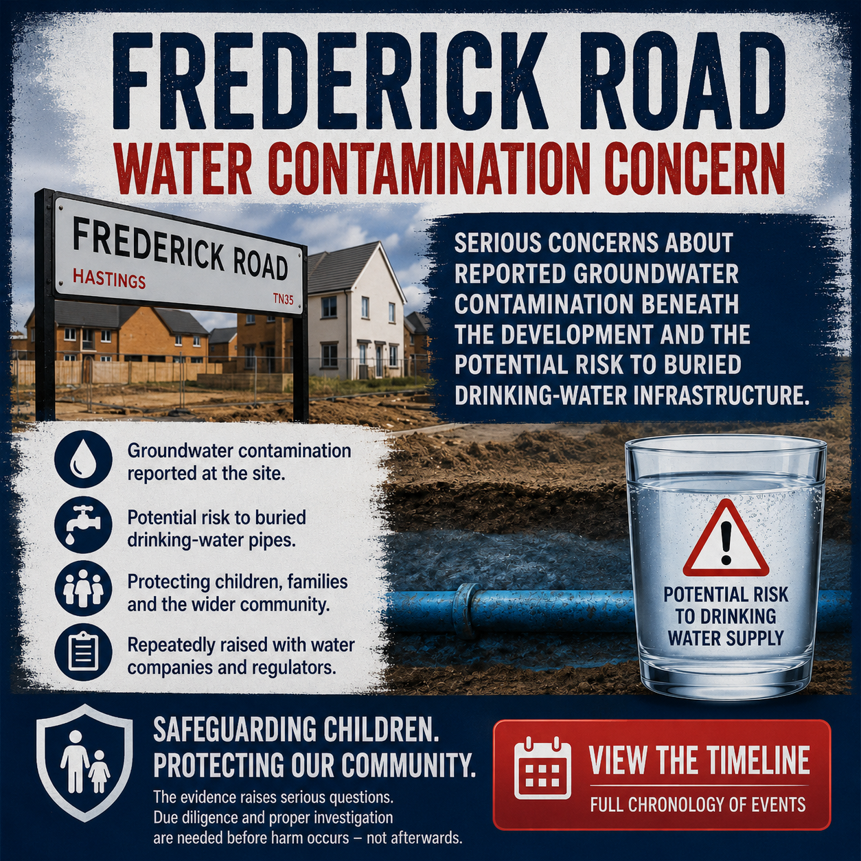 Frederick Road groundwater and drinking water safeguarding concern